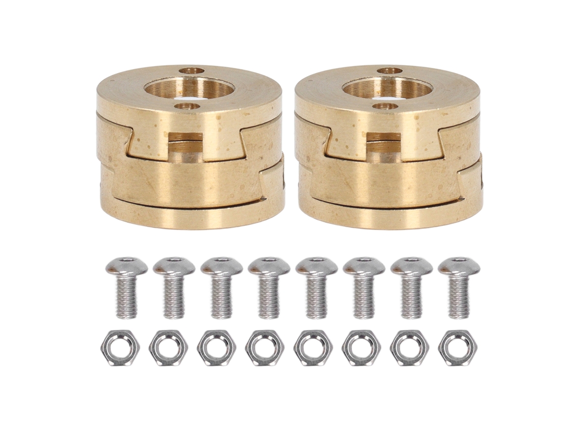 2pcs Acopladores Metálicos De Alta Precisão Para Eixos Z T8 Impressoras 3d Vzbot Blv