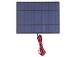Placa Módulo Epoxi Solar Hkj 6V 6W com cabos vermelho e preto