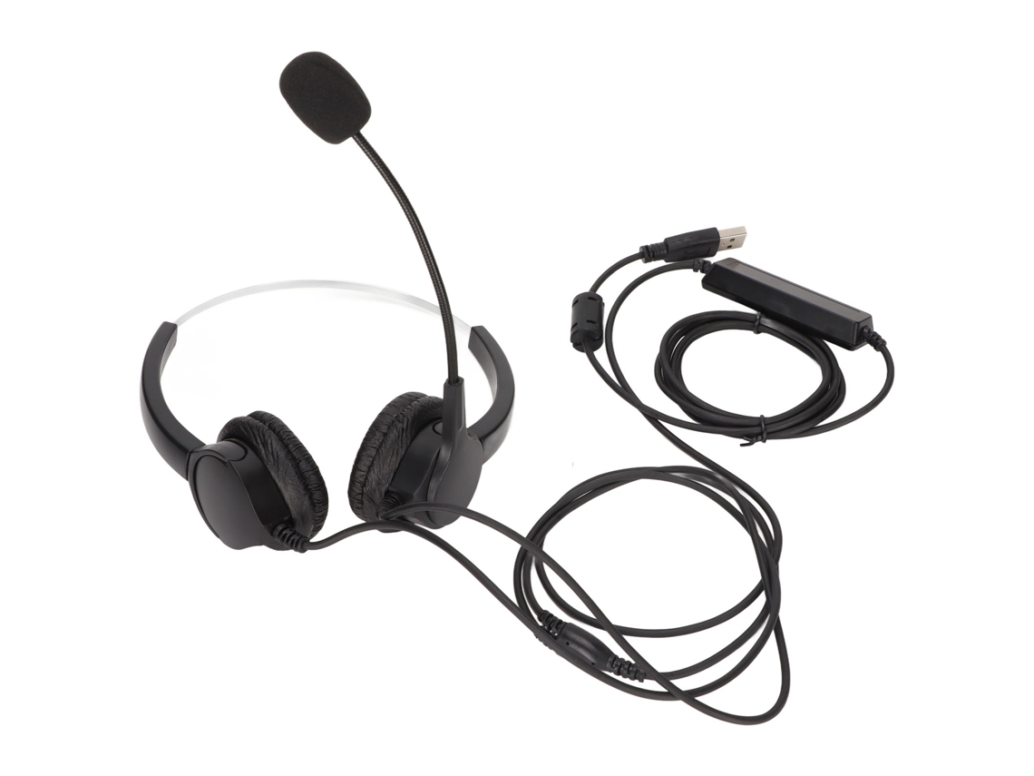 Aetheria fone de Ouvido Usb com Microfone Cancelamento de Ruído para Centro de Chamadas e Atendimento Ao Cliente