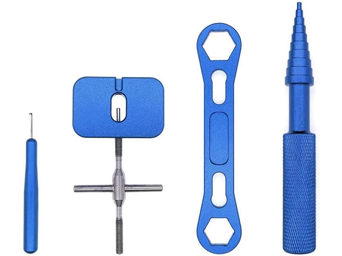 Kit De Ferramentas Para Reparo De Carretilhas De Pesca, Ferramentas De Pesca Azuis Gokoco