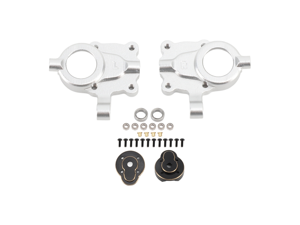 Conjunto de Pesos do Eixo Dianteiro em Cobre e Alumínio para Carros RC Hobbyplus 1/18 4WD Cp18p S/MARCA