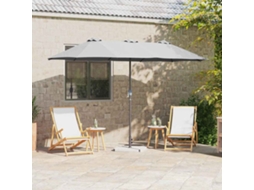 Vidaxl Guarda-sol De Jardim 370 X 197 X 239 Cm Poliéster E Alumínio