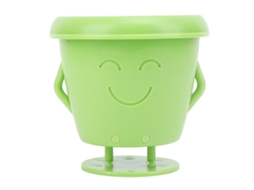 Vaso de Suculentas em Pé de Plástico com Cara Fofa Primerox