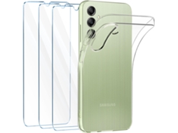 Capa Vidros Temperados Flexível Para Samsung Galaxy A14 Hongwe. Anti-choque Transparente