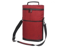 2026 bolso Isolado Portátil para 2 Botellas de Vino Resistente Al Escape Con Correa Ajustable Y Diseño Elegante Vermelho