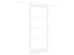 Conjunto 1 Porta Deslizante Vidaxl Branco Madeira De Pinho Maciça (93 X 202 Cm)