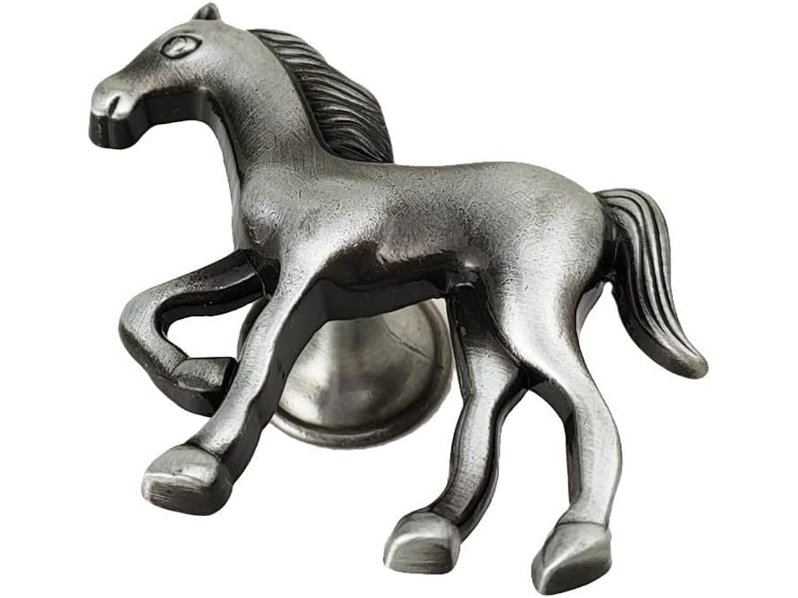 Puxador De Móveis Em Liga Zinco Formato Cavalo Para Portas Armários, Adequado Para Espaços Infantis, Com Proteção De