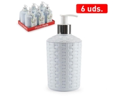 Dosificador jabon rattan blanco