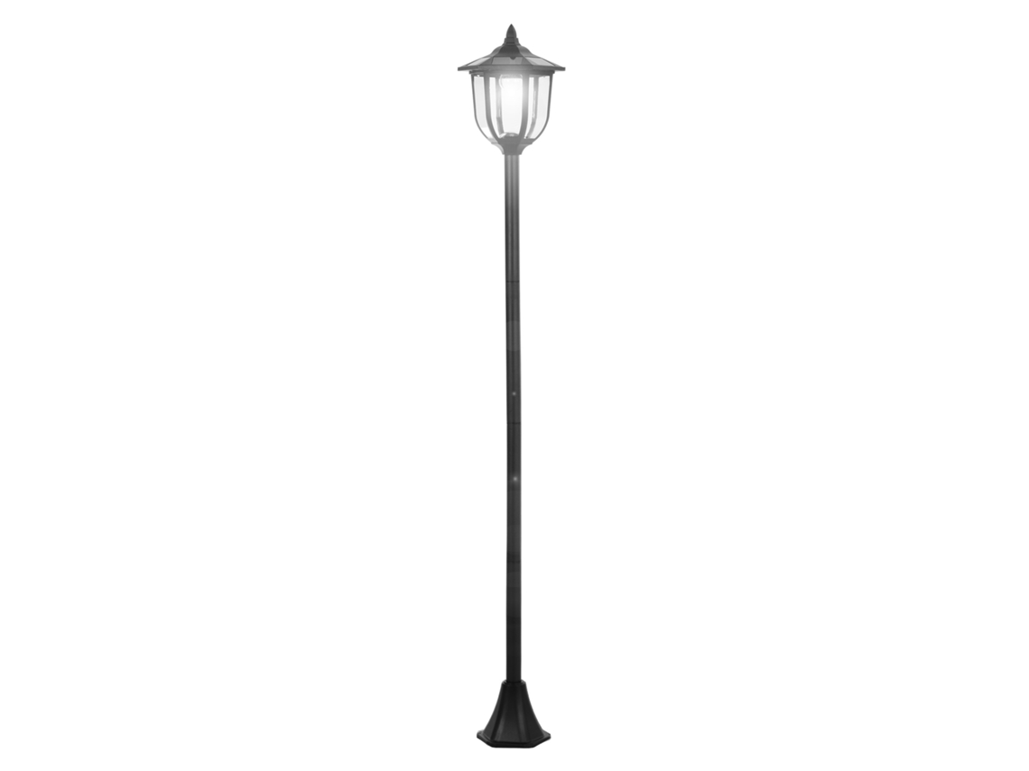 Luminária Solar Jardim Led 30/60 Lúmens Plástico Preto 177cm VELTRIX