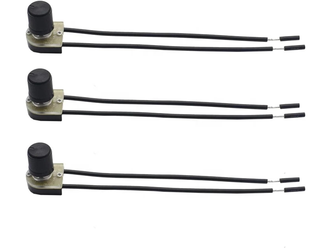 3 Interruptores De Forno Ze 106 125v 6a Com Luz E Came Rotativo, Com Cabo Awg 18