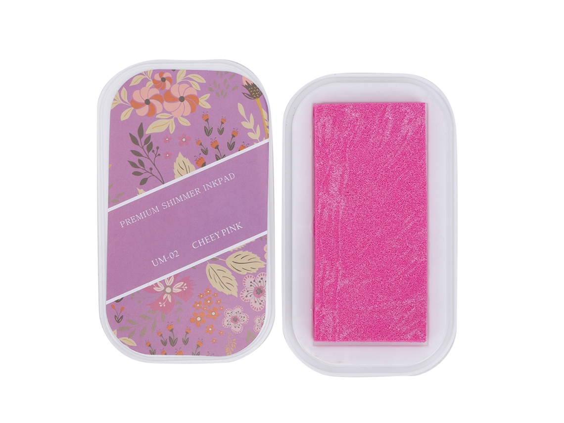 Tinta Para Selos Metal Color Grande Diy Manual Flash Rosa Rojo Para Libros De Agenda