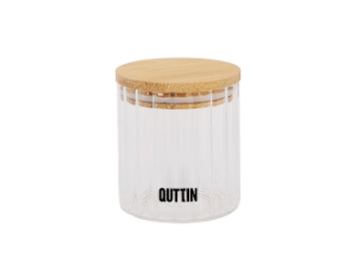 Frasco de Vidro Transparente Quttin 9 X 11 Cm 500 Ml