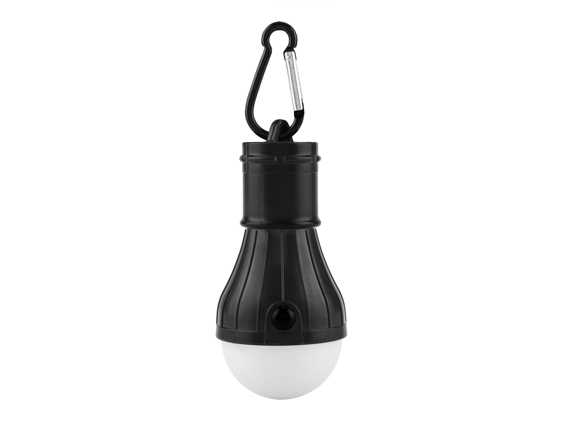 2026 lanterna Suspensa Portátil com 3 Leds para Camping, Pesca e Barracas (preto)