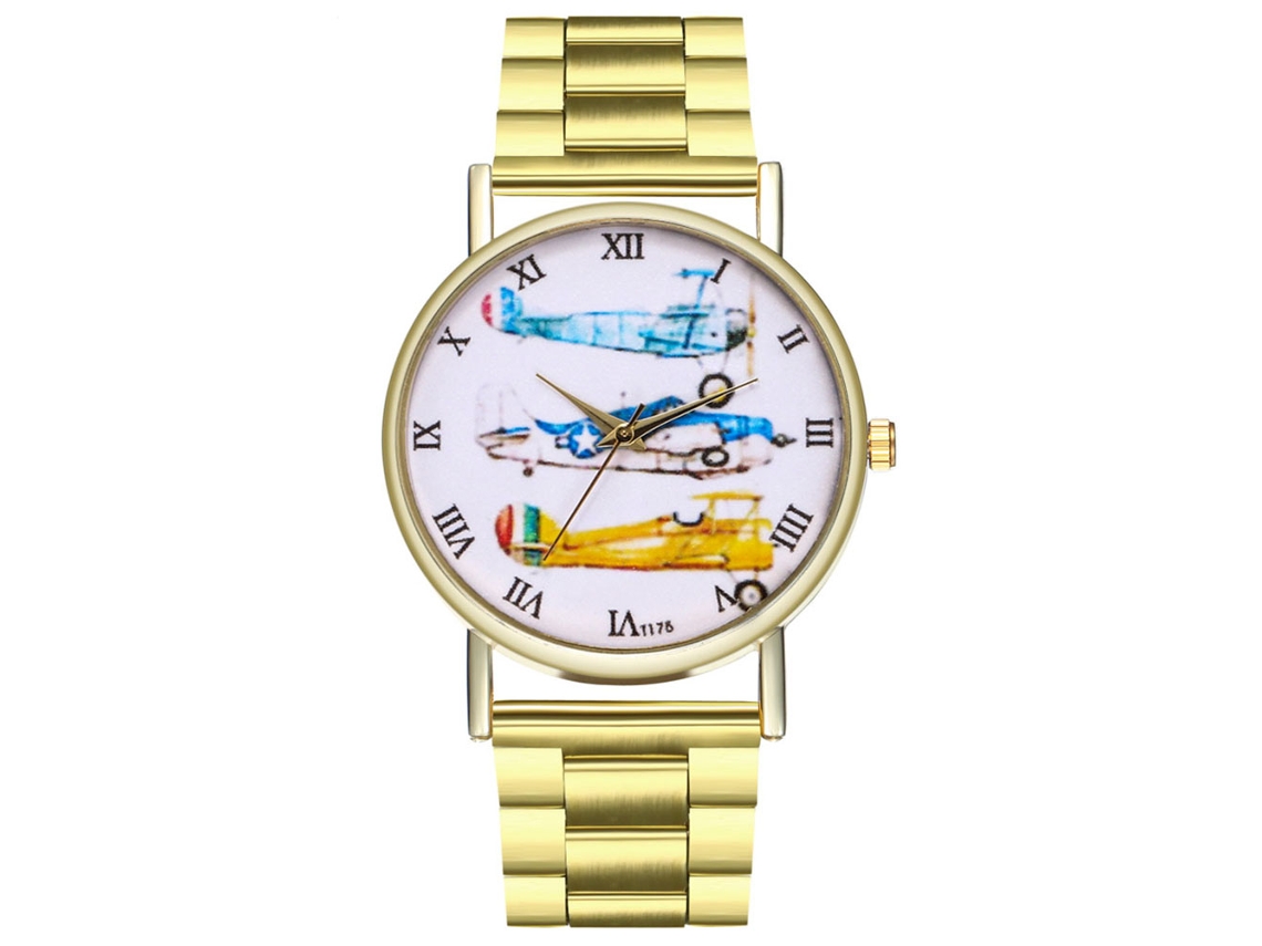 Reloj De Pareja Casual Exquisito De Cuarzo Con Correa De Acero Regalo Zhoulianfa