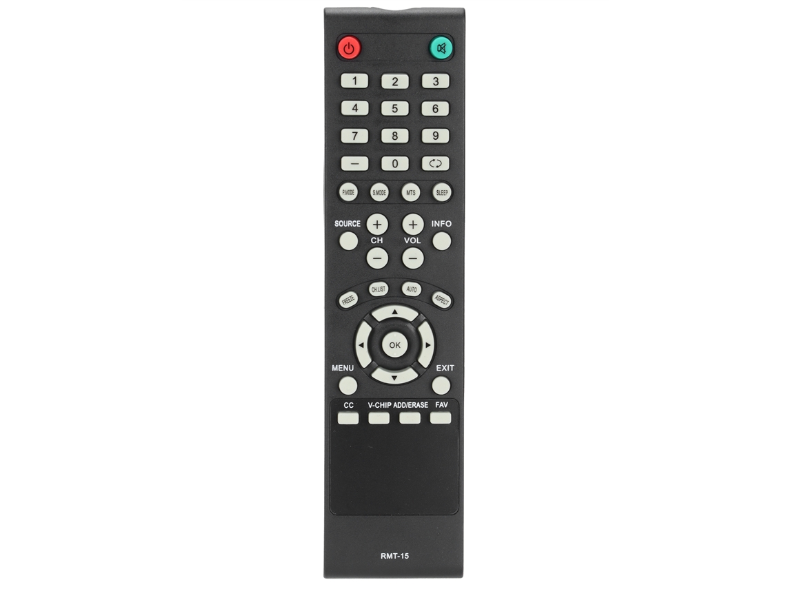 Controle remoto RMT 15 para TV residencial, compatível com sistemas Westinghouse CHABERLU