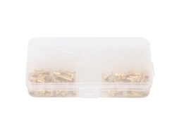 Laxiscreed Kit De 120 Terminais Crimpos Isolados E Resistentes Ao Fogo De 3,9mm
