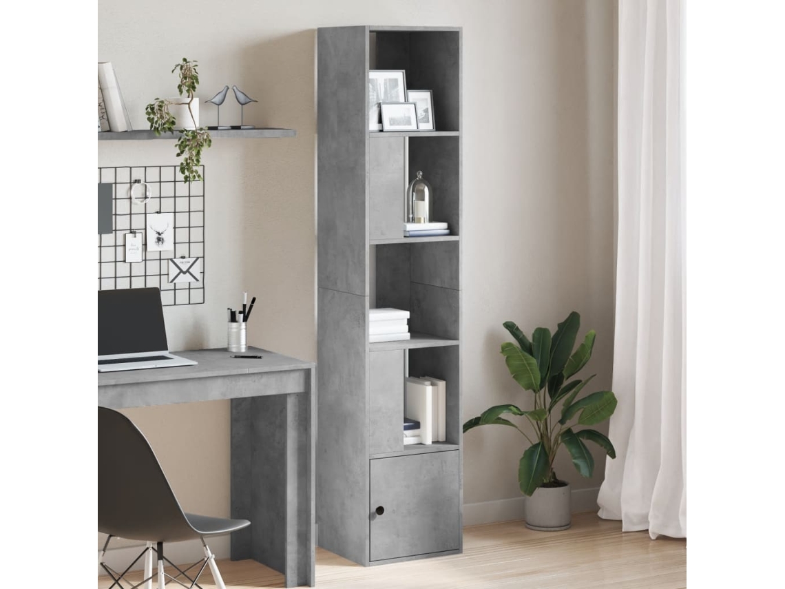 Vidaxl Estante 40x36x189 Cm Derivados De Madeira Cinzento Cimento