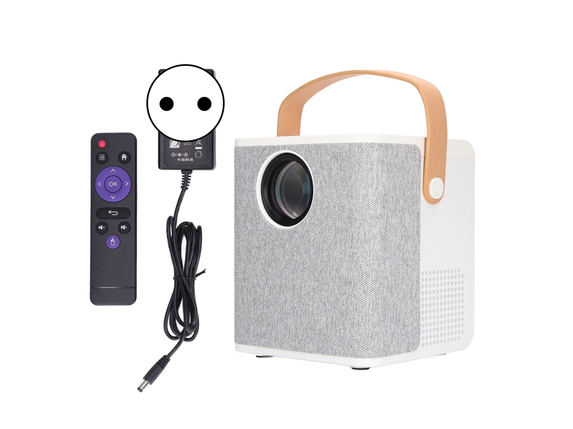 Projetor Mini para Casa, Wifi e Bluetooth, Portátil EOOCOO