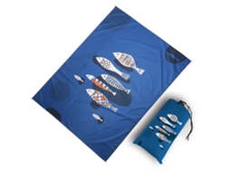 Cobertor de piquenique de praia grande e impermeável Slowmoose, 210 x 200 cm, portátil e à prova de areia, ideal para acampamentos, viagens e eventos ao ar livre