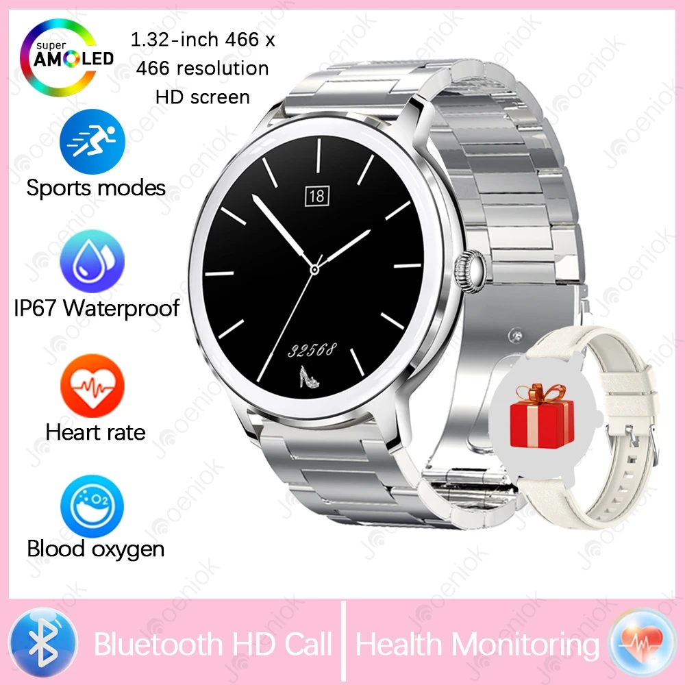 Relógio Inteligente Com Tela Esportiva De 1,32 Polegadas Com Gps E Chamadas Bluetooth.