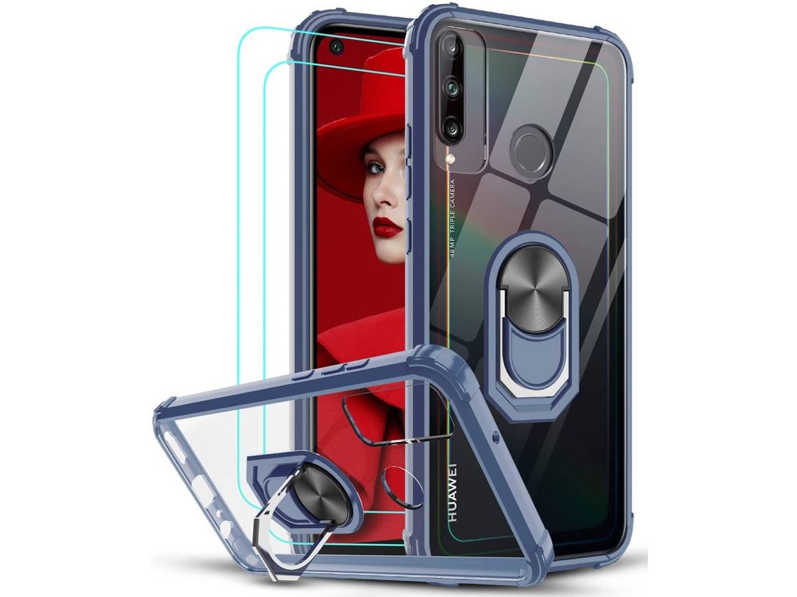 Capa + Película Huawei P40 Lite E HONGWE. Azul