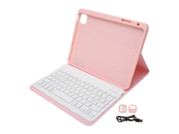 2026zentro-capa Com Teclado Para Tablets Ios Air 4/5 10.9 Polegadas E Pro 11 Polegadas Alemã Smart Bluetooth Rosa 32.8ft