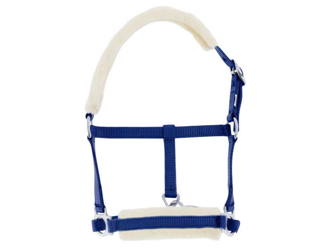 Cabeçada de Pele Sintética Azul Fullriding World