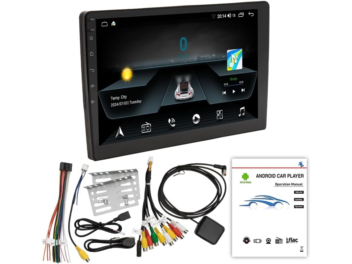 Tela Portátil Bluetooth de 10,1 Polegadas para Carro, Gps, Navegação Sem Fio, Compatível com Carplay e Android. SFUSHOS