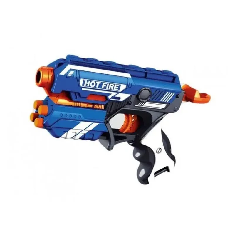 Super Pistola Lanzadardos Blaze Storm Hot Fire Con 10 Piezas 19 915 Juguetoon Jucosurp23