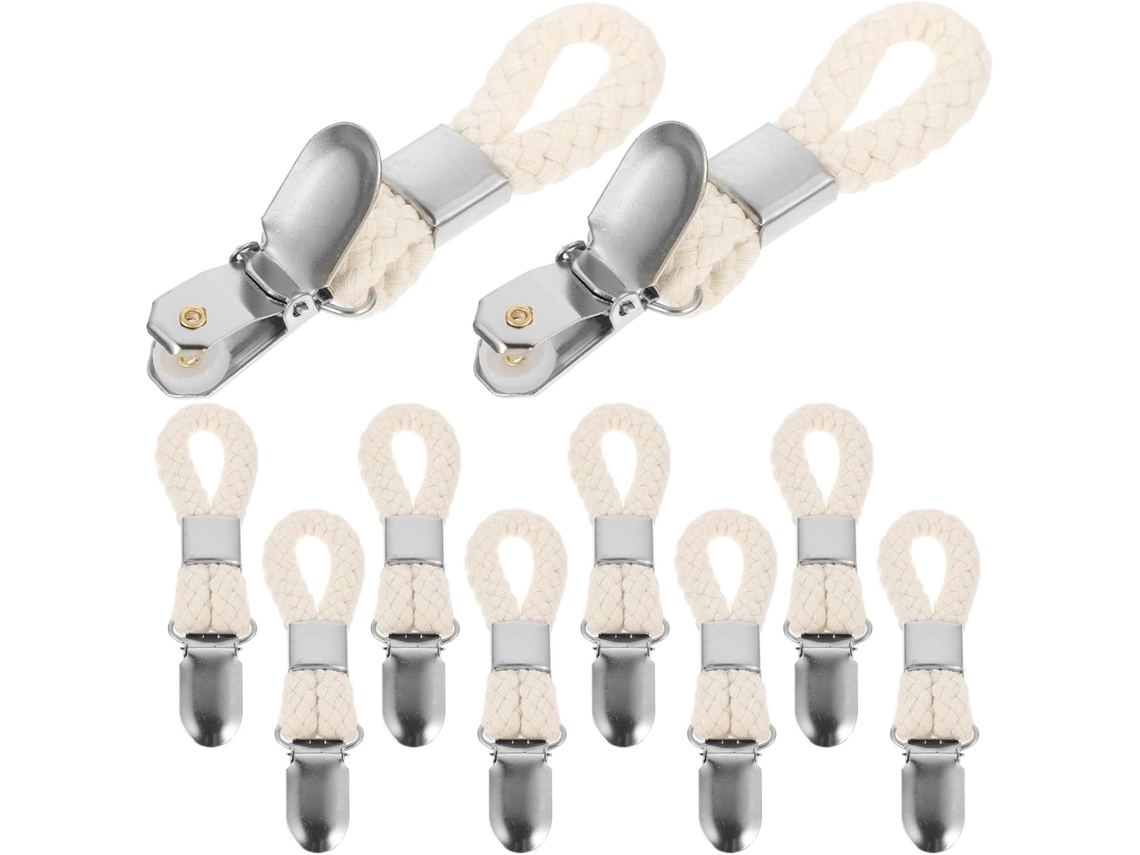 Conjunto De 10 Cabides Toalha Resistentes Em Algodão E Metal, Ideais