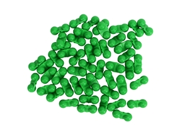 50 Pérolas Sino Metal para Pesca Marítima Verde