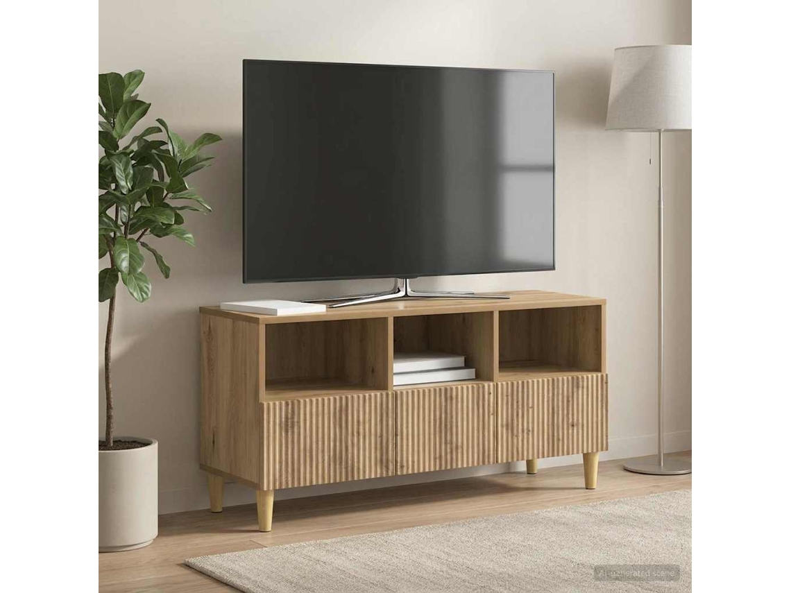 Vidaxl Gabinete Para Tv 102 X 34,5 X 50 Cm Carvalho Arttisan