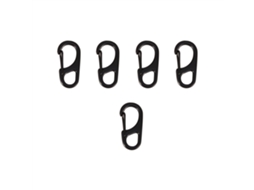 5pcs Porta chaves Edc Metal Clip Rápido Preto