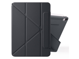 Capa de couro Webake para tablet com deformação magnética e fivela fixa