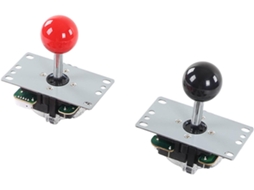 Kit de Jogo Faça você mesmo para 2 Jogadores com Placa de Circuito, Joystick Usb e 30 Botões Interativos na Cor Vermelha. SFUSHOS