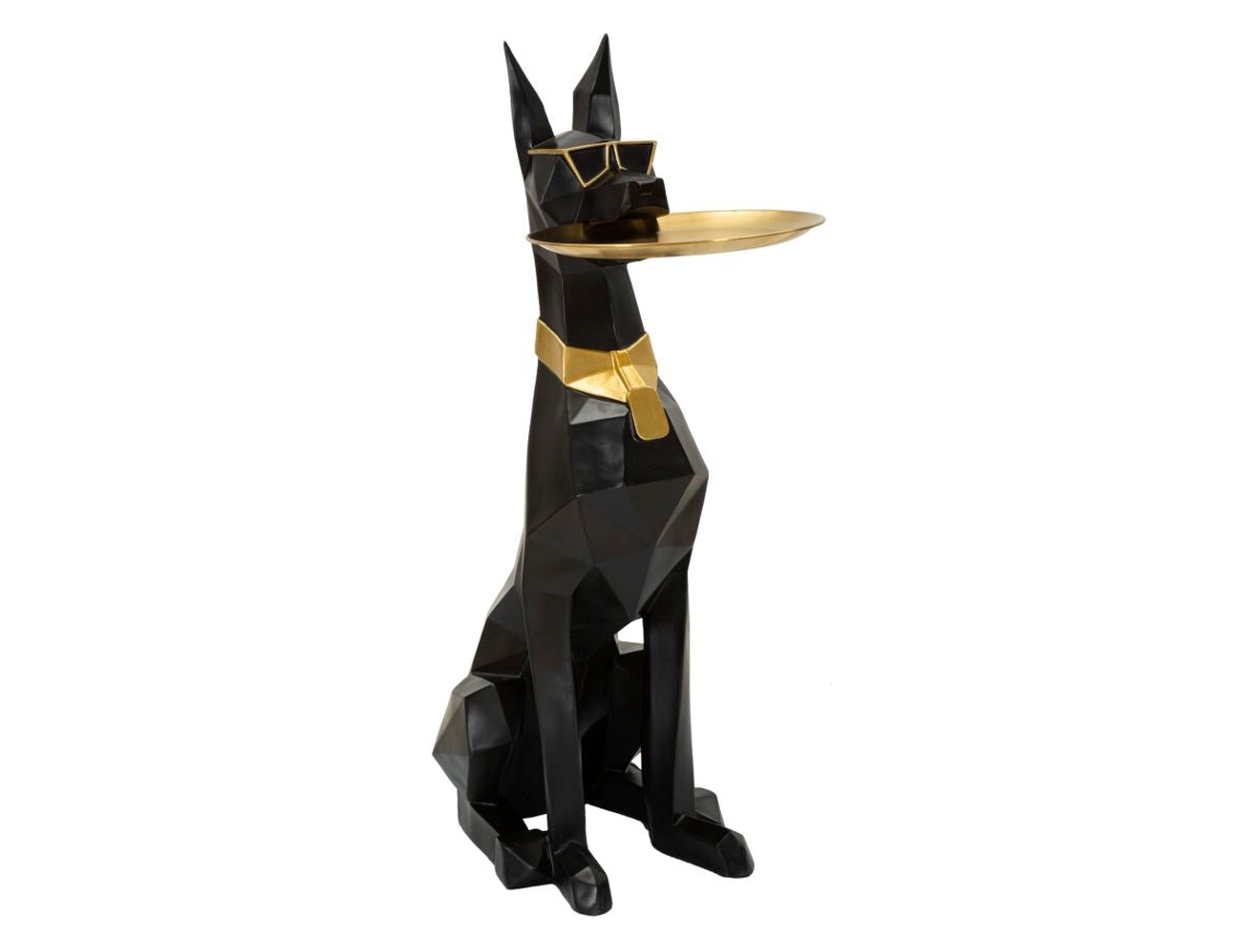 Ory Para Cães Com Bandeja Cm 30x64x91 Único / Preto Dourado