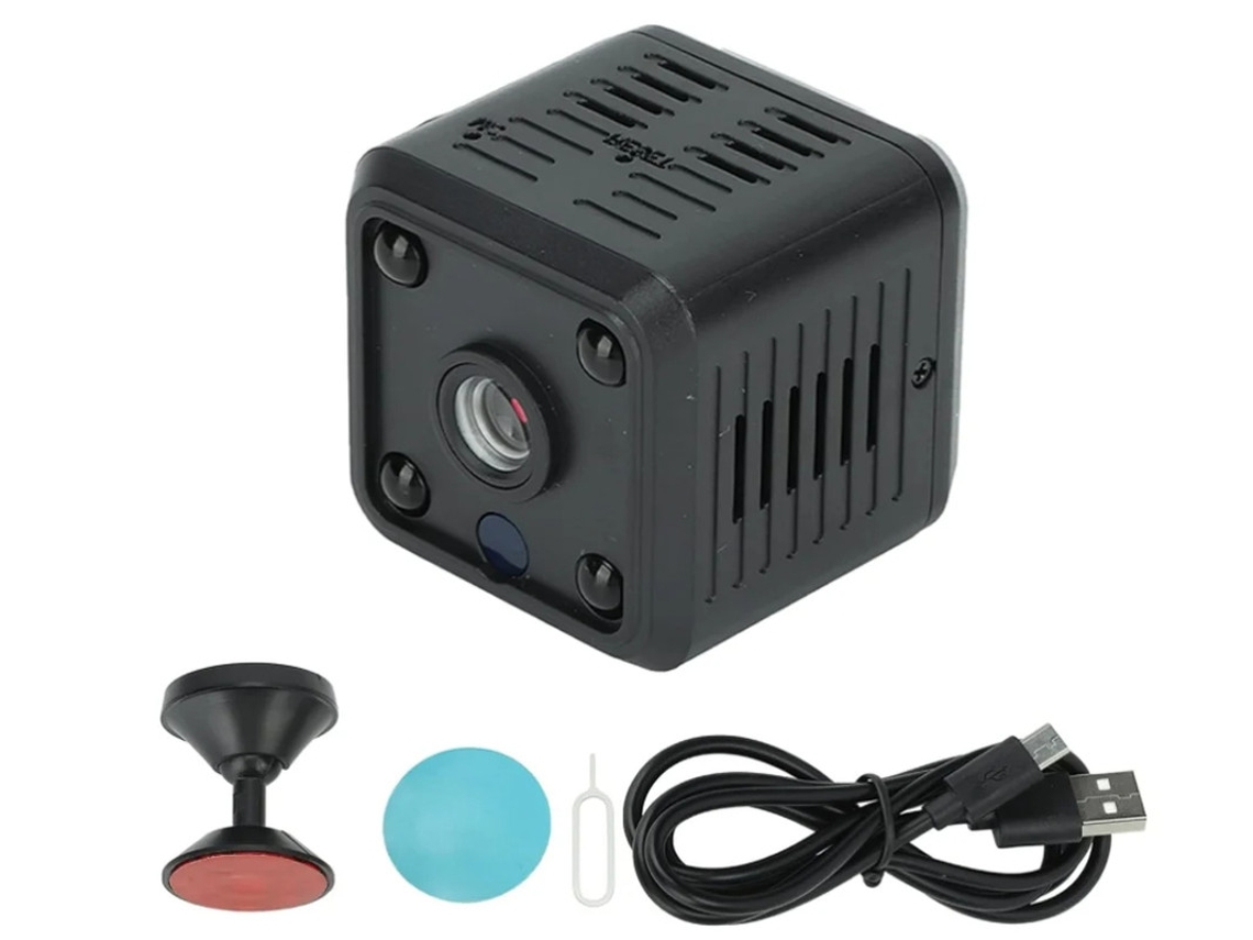 Câmera de segurança externa sem fio Bestvite X6 à prova de intempéries 1080P HD WiFi, preta