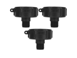 3 Peças Conector De Tanque Ibc Adaptador De Drenagem De Plástico Abs Com Rosca G3/4 Válvula De Substituição