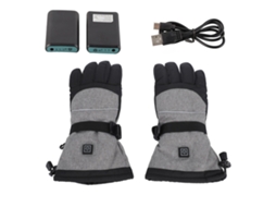 Luvas Aquecidas com Controle de Temperatura, Impermeáveis, Táteis, Inverno, Snowboard, Trekking, Ciclismo | S/MARCA