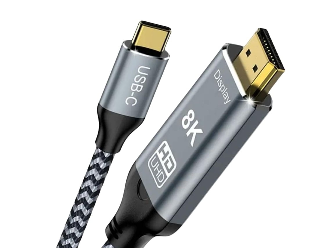 Cabo Hdmi 2.1 Para Usb-c 8k@60hz 4k@144hz 2k@240hz 48gbps 2 Metros*