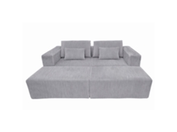 Poltrona de Metal em Poliéster Bege, 63x63,5x78,5cm ALEXANDRA HOUSE LIVING