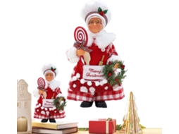 Brinquedos De Pelúcia De Natal: Estatueta Tradicional De Papai Noel Em Desenho Animado |