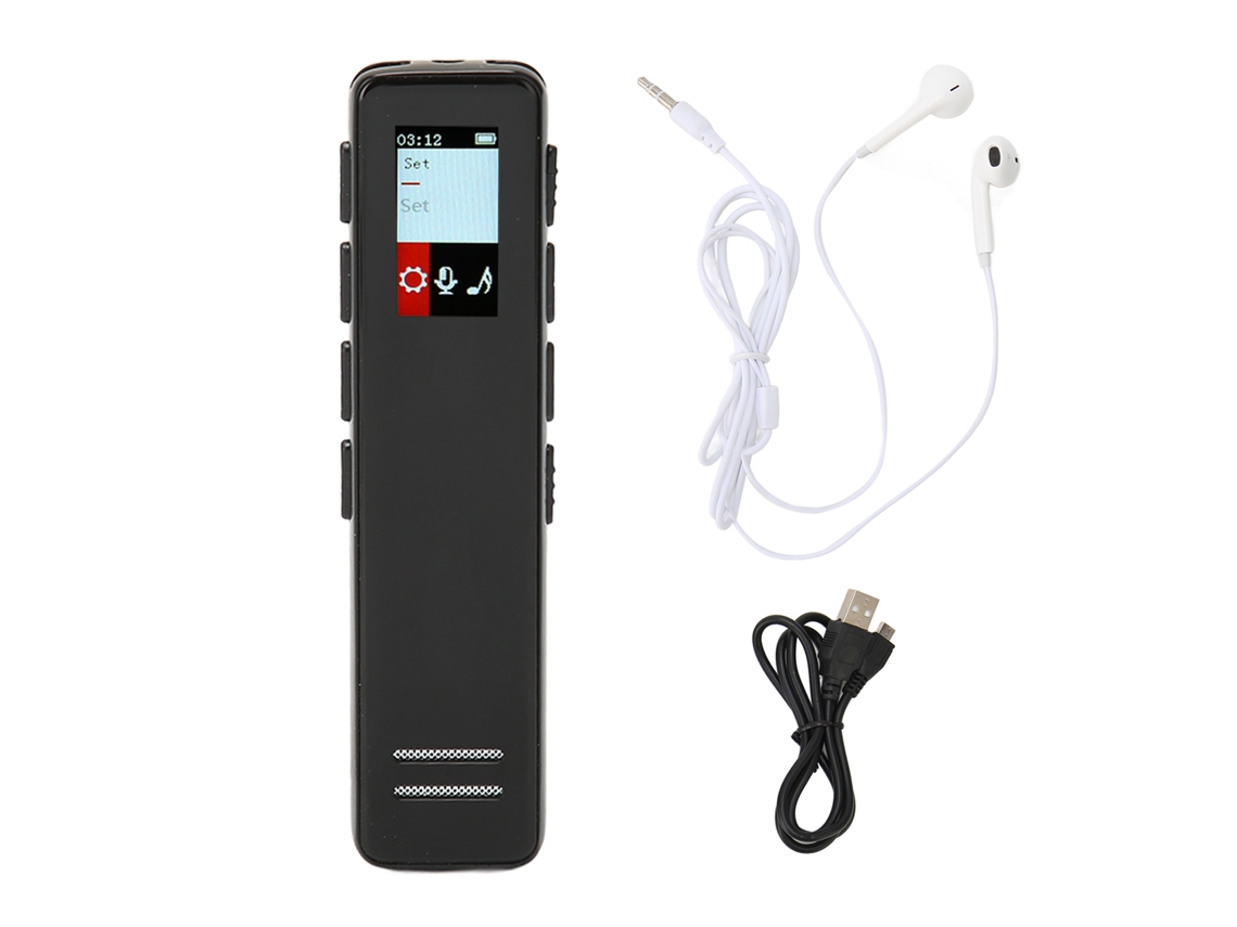 Aetheria gravadora de Voz Digital com Ativação por Voz Redução de Ruído Hd Mp3 Player 8gb