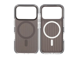 Capa Magsafe Ondulada Para Iphone 17 Pro - Preta