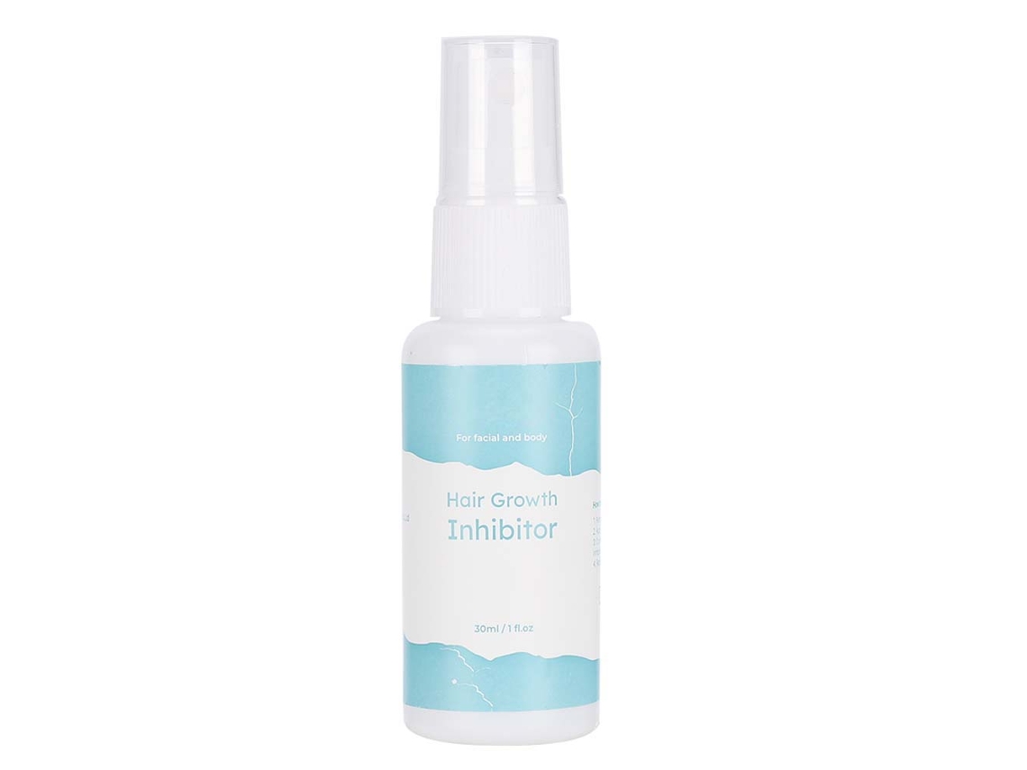 Spray inibidor de crescimento capilar 30ml, hidratante e indolor para cabelos com crescimento lento.
