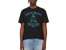 Rockinstone Jaws Movie Sports Black Adult T-shirt Size:l