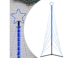 Árvore de natal led VIDAXL Azul Aço revestido a pó (302 cm)