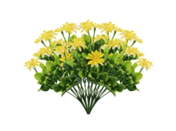 Flores De Margaridas Artificiais Resistentes A Uv Plantas Artificiais Para Decoração Rural Interna E Externa