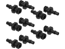 Conjunto De 10 Conectores Rápidos Para Tubo De Tinta De Impressoras Jato De Tinta, Unidades De Conex Gokoco
