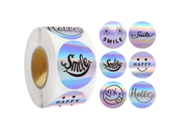 500 Etiquetas a Laser/rolo, 2,5 Cm/1,0 Polegada MDUG (estilo 2)